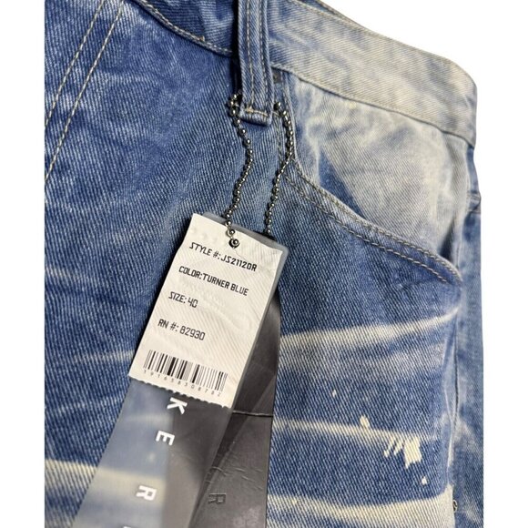 NWT SMOKE RISE Distressed Summer Streetwear Denim Jean Shorts Jorts Mens XL - Picture 6 of 7